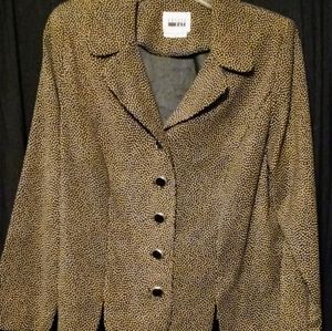 leslie fay suede blazers size 10P